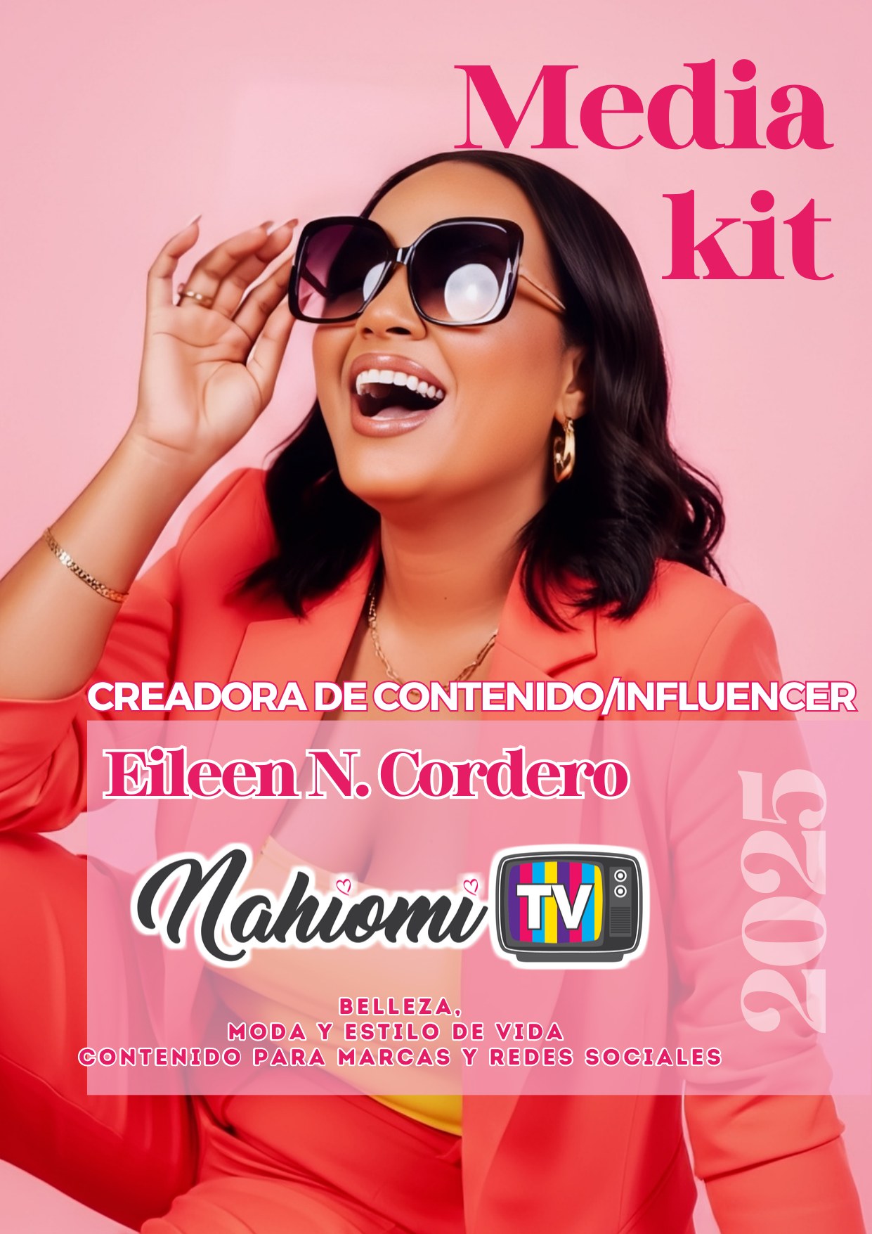 Media Kit NahiomiTV — página 1: portada